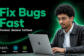 fix next js react js node js errors bugs and website issues
