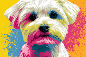 draw your cat dog or your pet into vector pop art portrait