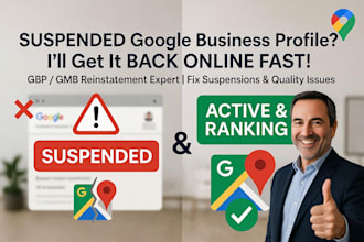 reinstate and fix suspended google my business profile