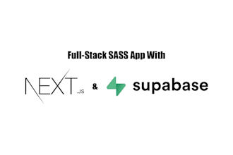 create a modern sass web application using supabase and nextjs