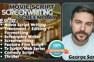 ghostwrite screenplay, anime script, film script youtube video script writer
