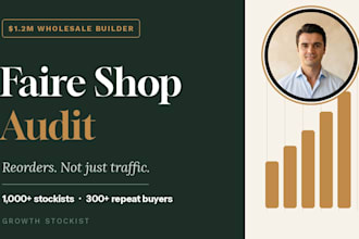 audit your faire shop to grow your wholesale reorders