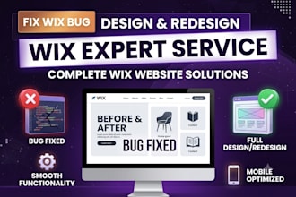 design, redesign wix website, fix dynamic page, wix membership, wix landing page