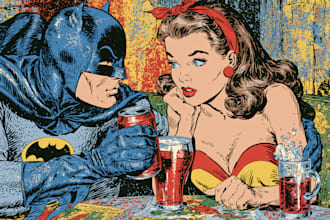 create comic book and custom illustration