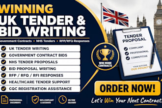 write winning UK tender bid proposal, nhs tender, government contract, rfp rfq