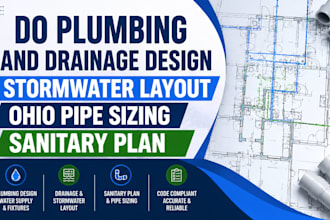 do plumbing and drainage design stormwater layout ohio pipe sizing sanitary plan