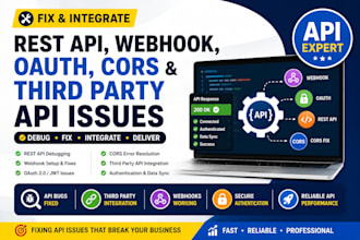 fix rest API, webhook, oauth, cors and third party API integration issues