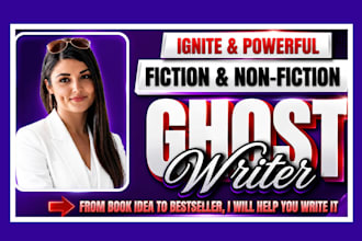 powerful ghostwrite fiction, nonfiction as ebook ghostwriter