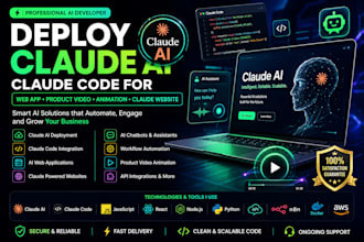 deploy claude ai claude code for web app product video animation claude website