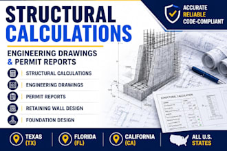 provide structural calculations, engineering drawings and permit reports