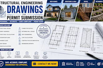 prepare structural plans for permit submission and contractor approval