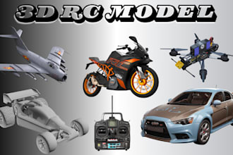 do 3d car modeling rc car vehicle automotive design 3d minicar toy rc kit model
