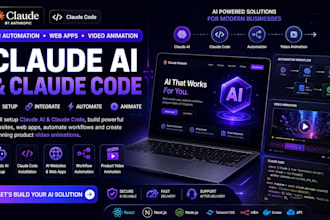 setup claude ai claude code for web apps product video animation claude website