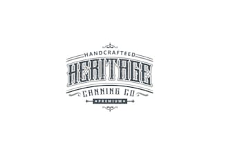 design unique heritage canning co logo