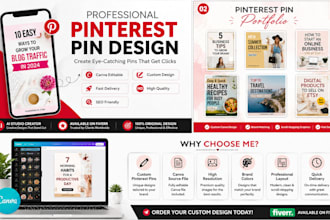 design professional pinterest pins in canva