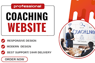 design a premium coaching website or consulting website