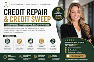provide expert credit sweep, credit analysis,cred1t repair
