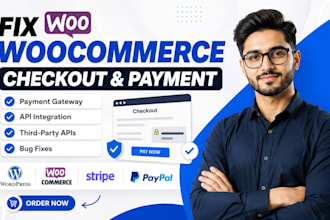 fix woocommerce errors, checkout, payment and API integration third party issues