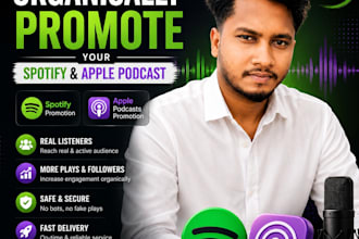 organically promote your spotify and apple podcast