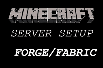 set up and configure your minecraft forge or fabric server with mods