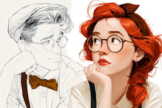 draw portrait avatar cartoon from photo