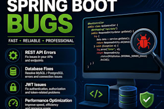 fix java spring boot bugs and backend issues