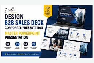 design b2b sales deck corporate presentation master powerpoint presentation