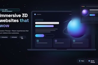 build interactive 3d websites with threejs and react
