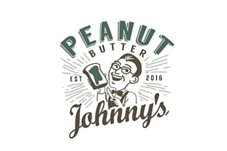 make food truck business logo for peanut butter johnny