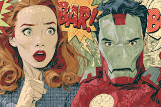 draw your comic book or webtoon cover