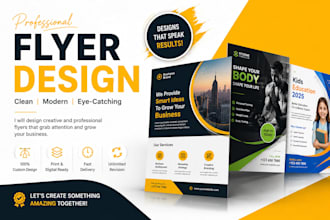 create modern flyer and poster designs
