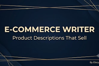 write premium  e commerce and brand website content