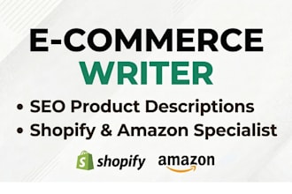 write premium  e commerce and brand website content