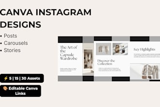 design canva instagram posts and stories for your brand