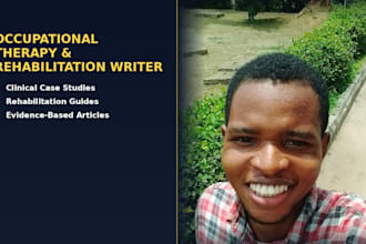 be your expert medical and rehabilitation content writer