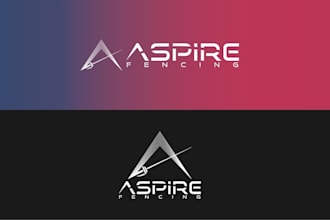 design win big creating clever logo aspire fencing