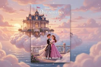 create stunning romantic couple portrait in watercolor style book cover magic