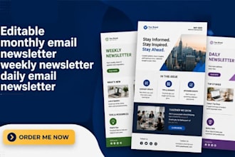do editable monthly email newsletter weekly newsletter daily email newsletter