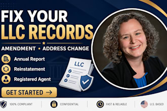 file llc amendment, address change, annual report and reinstatement