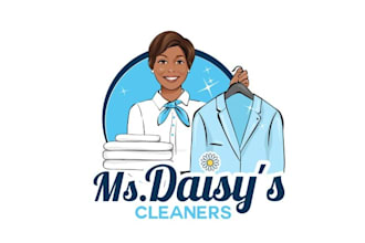design exciting character logo design for dry cleaners