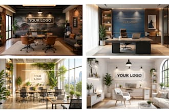 design custom zoom backgrounds and virtual office mockups