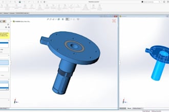 create 3d cad design and 3d cad modellng for 3d printing in solidworks
