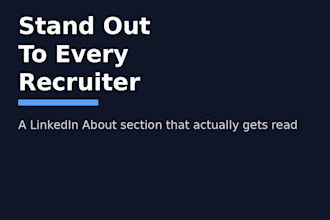 write a linkedin about section
