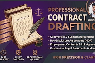 draft professional contracts legal agreements and legal documents