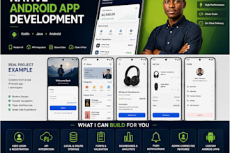 develop a custom android app using kotlin