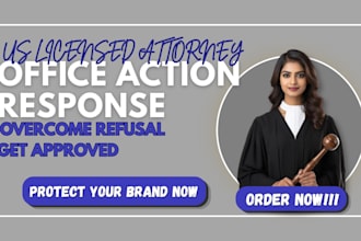 respond to uspto trademark office action, refusal, objection, and examiner issue
