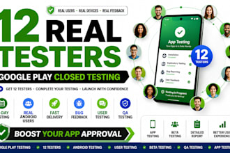 12 testers closed testing 12 app testers mobile app testing 14 days 12 testers