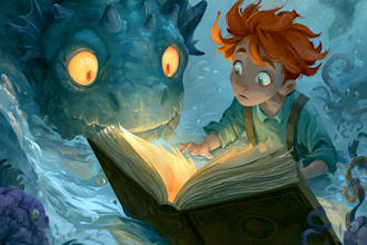 illustrate whimsical children storybook art and covers