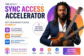handle sync licensing and music pitching for film, TV and commercial placements