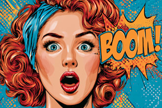 comic book illustration, comic graphic novel, comic